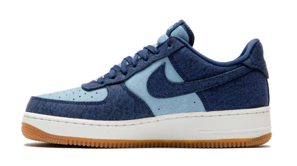 Nike Air Force 1 Low ’07 LV8 Denim Navy Worn Blue IR0951-400 Men’s Size New