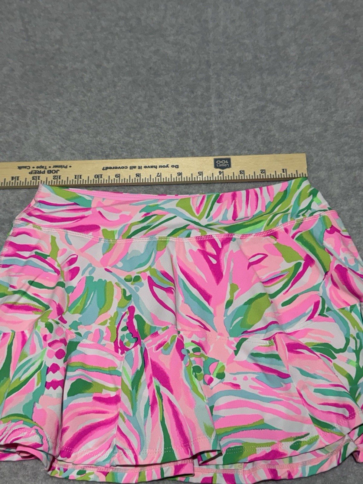 Lilly Pulitzer Luxletic Corrine Skort Pink Croc My World XS New With Tag