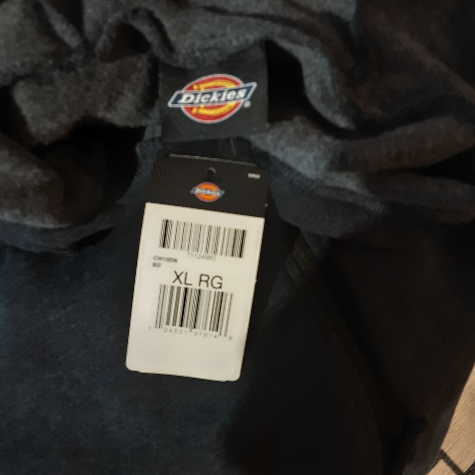 Duckies Men Dark Gray Zipup Hoodie Size Xl/Rg New With Tags (B-7)