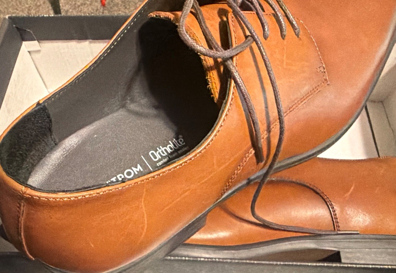 Bostonian Men’s Brown Leather Lace-Up Derby Oxford Dress Shoes US 13M MSDAX