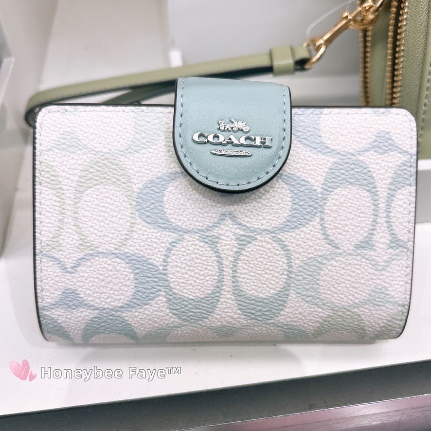 NWT Coach Medium Corner Zip Wallet CEC30/CEC31/CEC32 In Pretty/With Floral