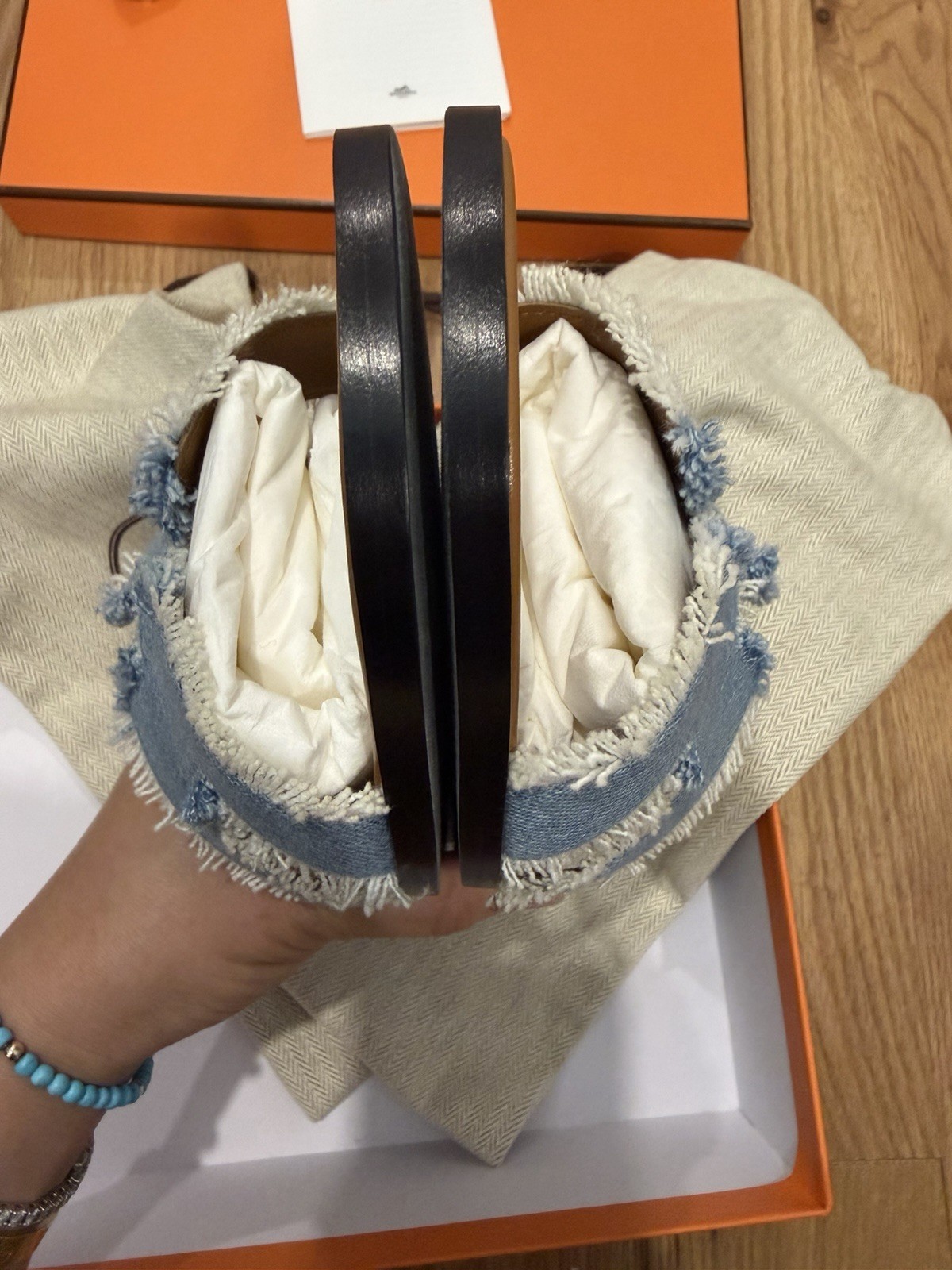 100% Authentic Hermes Oran Sandals women 38.5 BNIB