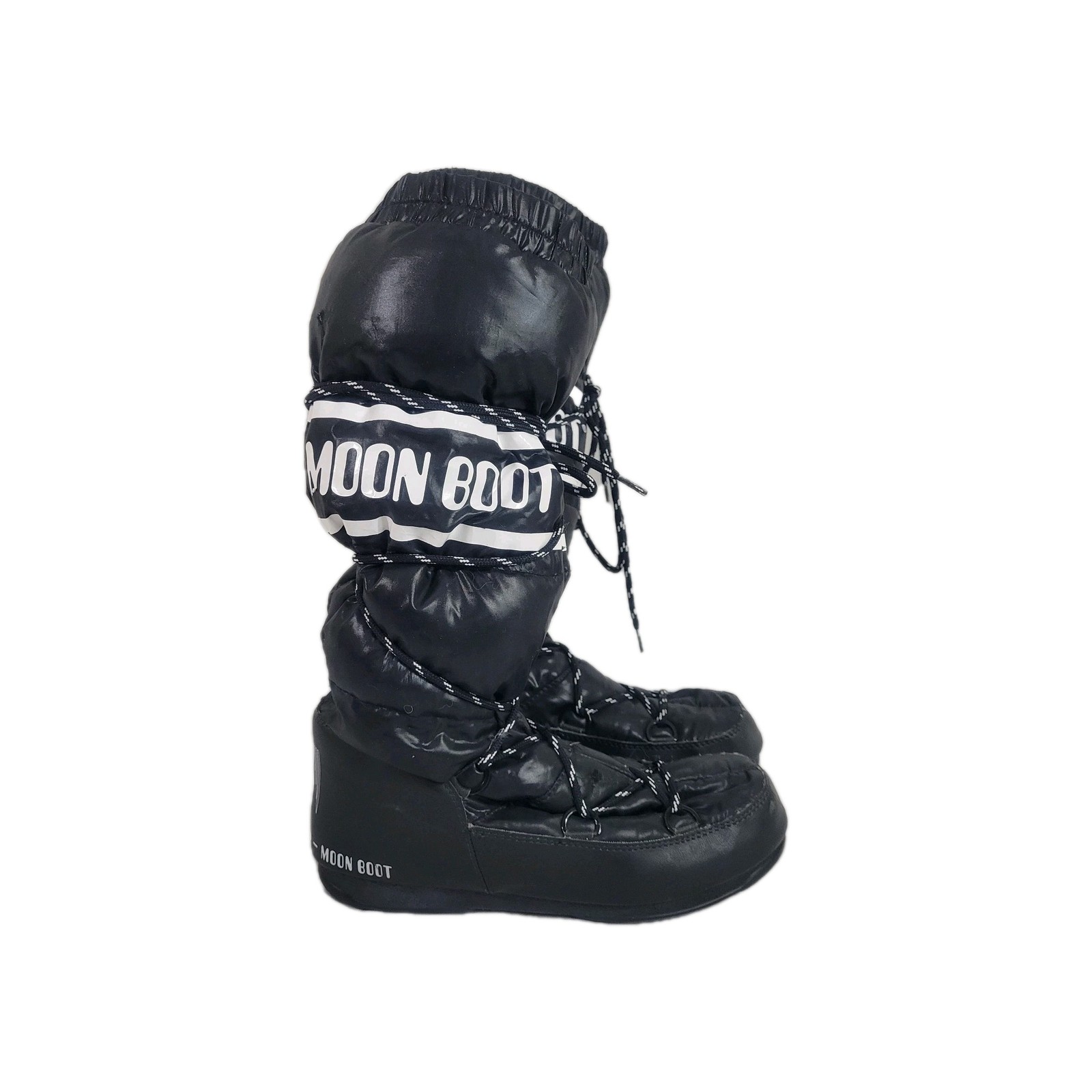 Tecnica The Original Moon Boot Womens 8.5 Black Winter Snow Boots Y2K 2000s