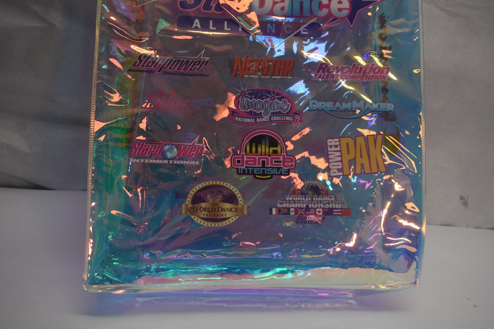 Star Dance Alliance Dance Competition Promo Sponsor Bag Clear Rainbow Prism