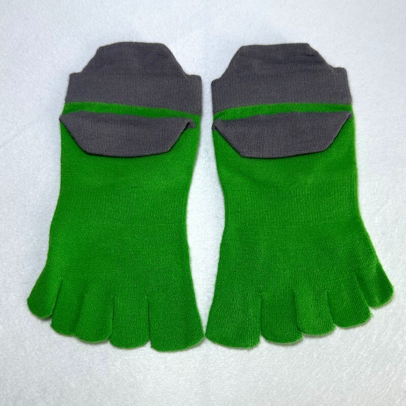 3 pack injinji Women’s Cool max Lightweight 5 Toe No Show Socks Green Size S