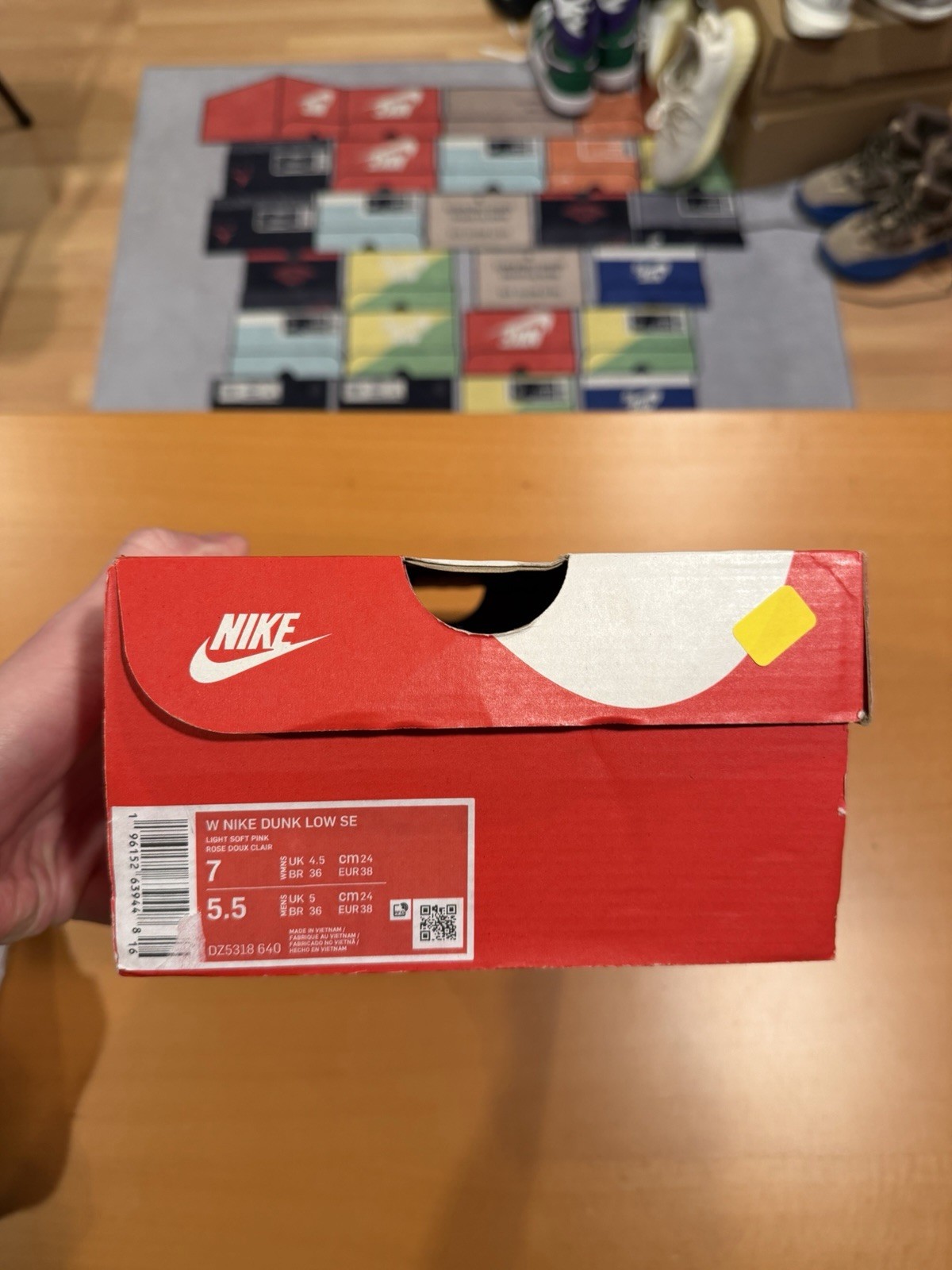 Size 7.5W – Women’s Nike Dunk Low Teddy Bear Light Pink Gum DZ5318-640 Sneaker
