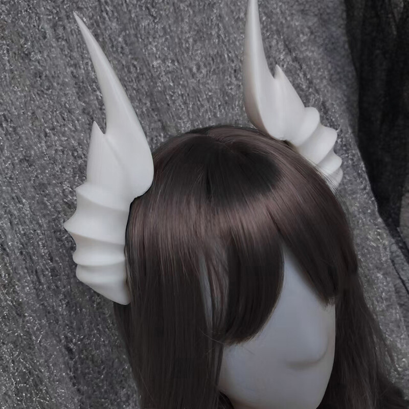 14/19cm Devil Horns Hair Clips Black/White Girl Hair Clips Lolita Cosplay Props