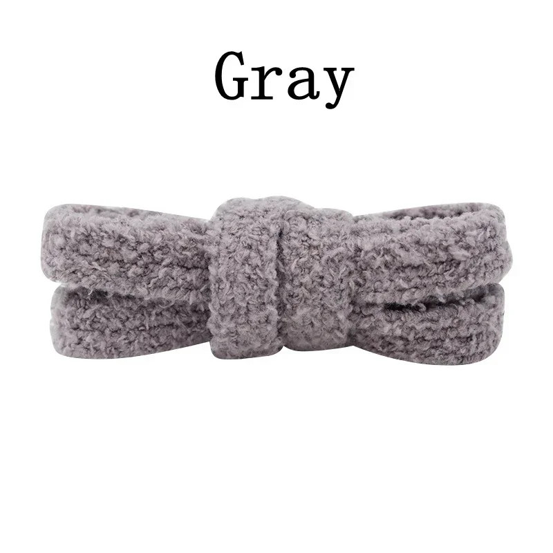 Flat Shoelace Fluffy Shoelaces 1.5CM Width Plush Rope Shoe Laces for Sho