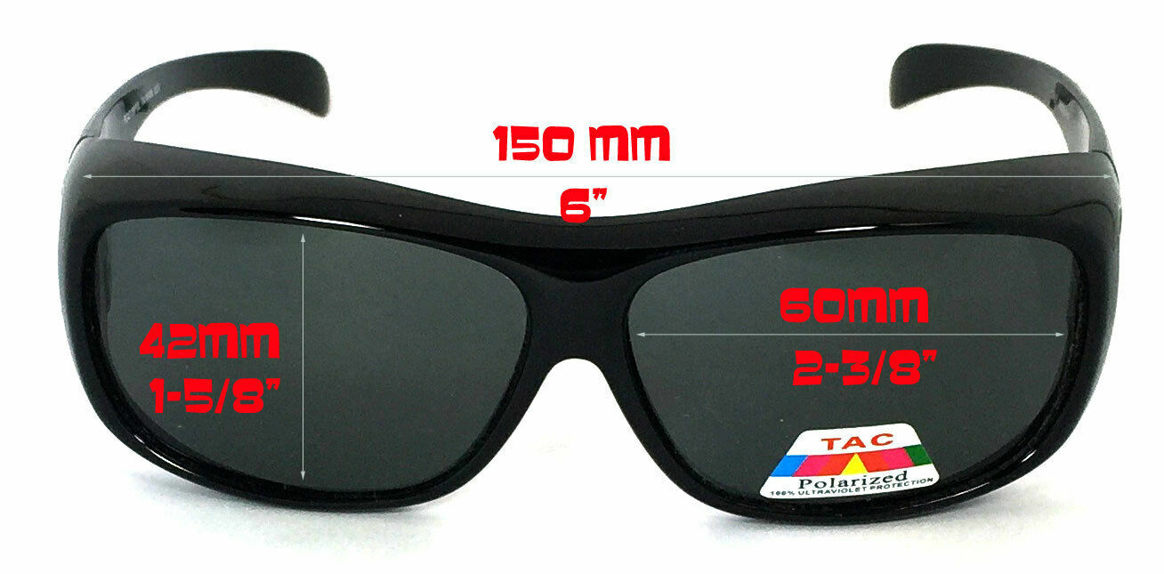 Medium FIT OVER Sunglasses Polarized Lens for PRESCRIPTION GLASSES