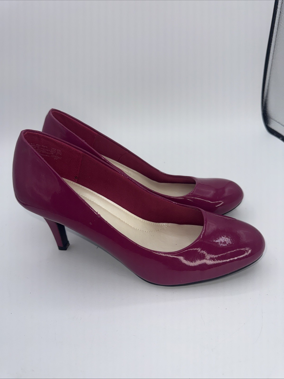 Comfort Plus by Predictions Karmen Women Pump Sz 8.5 Dress Hot Pink Patent Heel