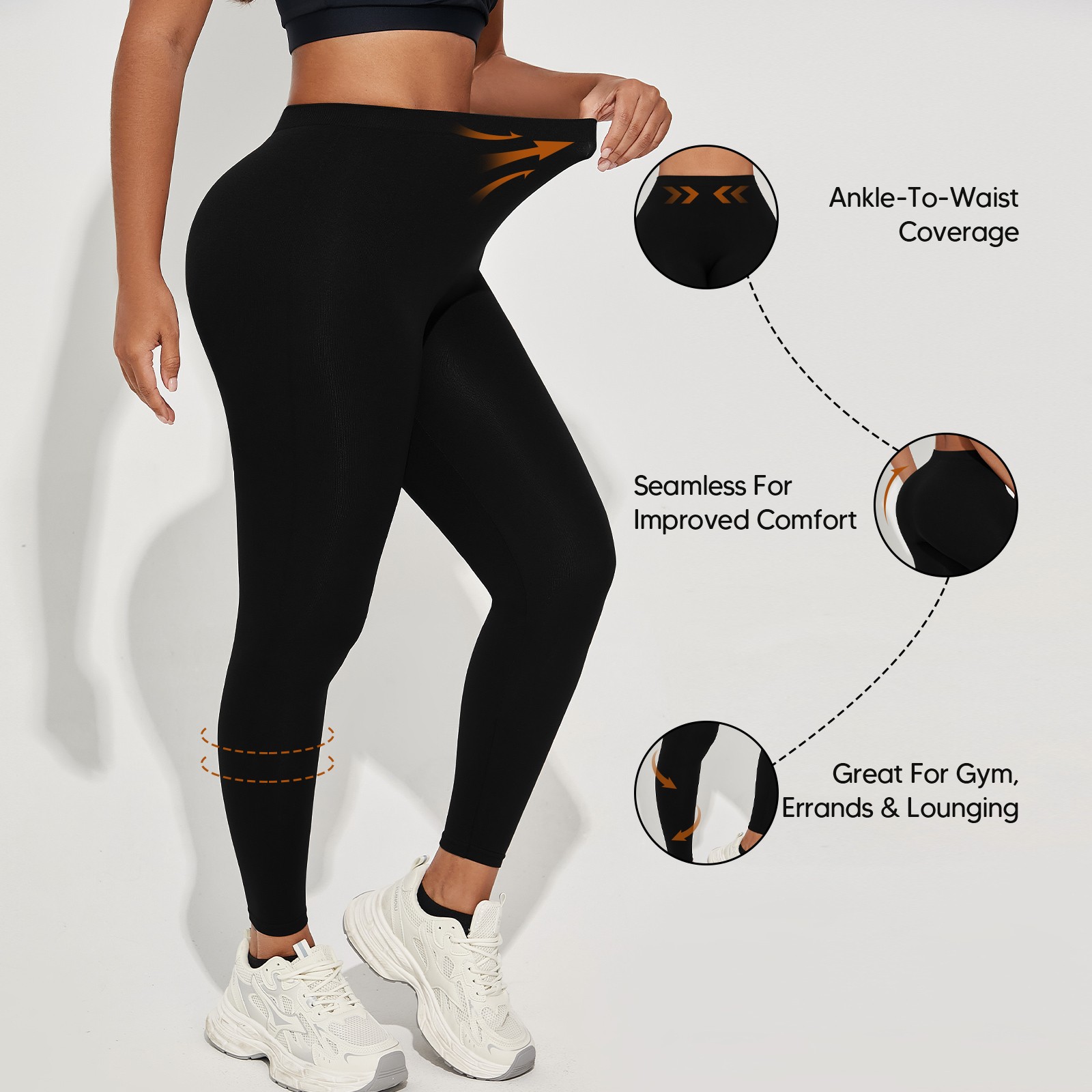 Women Scrunch Butt Lifting Leggings Anti-Cellulite High Waist Push Up Yoga Pants