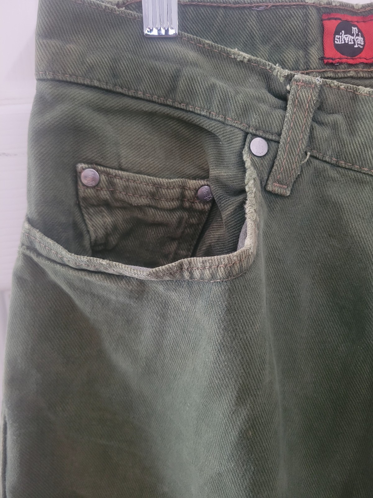 90’s Levi’s SilverTab Red Label “Loose” Jeans Mens – Green 31×30 Made In USA