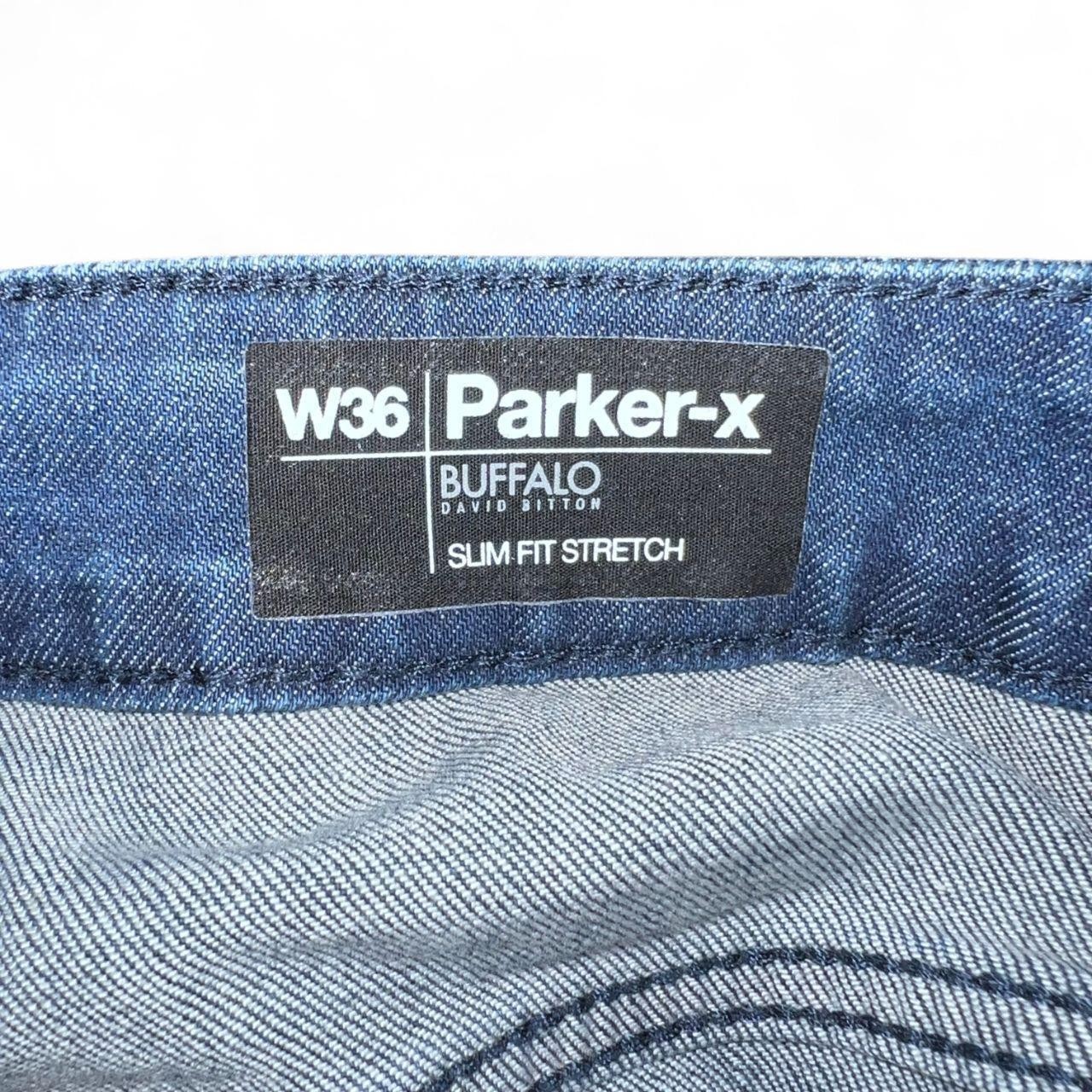 Buffalo David Bitton Parker-X Denim Shorts Mens 36 Slim Fit Stretch Dark Wash