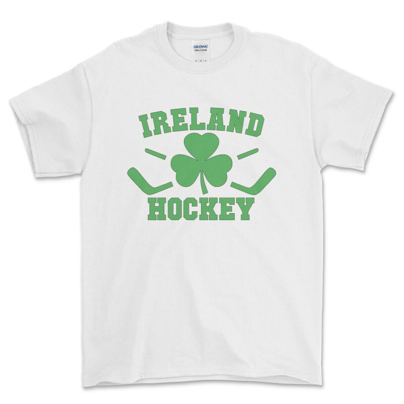 Ireland Hockey – Shamrock Clover with Crossed Sticks – T Shirt