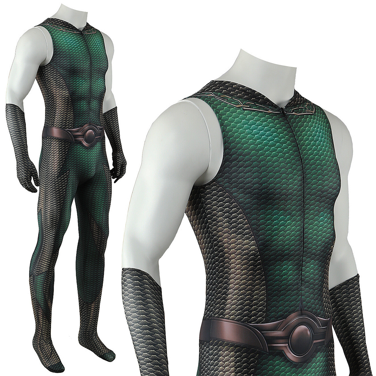 The Deep Cosplay Jumpsuit Superhero The Boys Suit Costume Halloween Adult Kids
