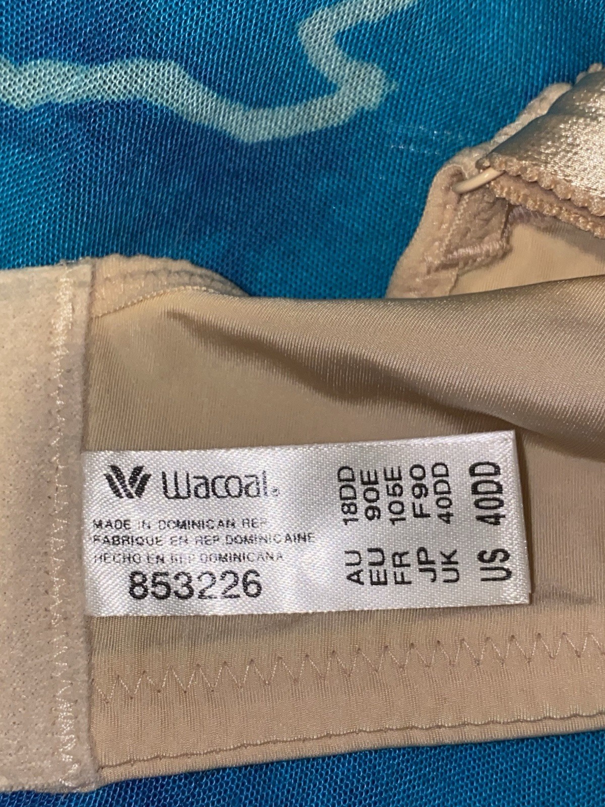 Wacoal 853226 Nude Beige Sand Flawless Comfort Spacer UW T Shirt Bra 40DD