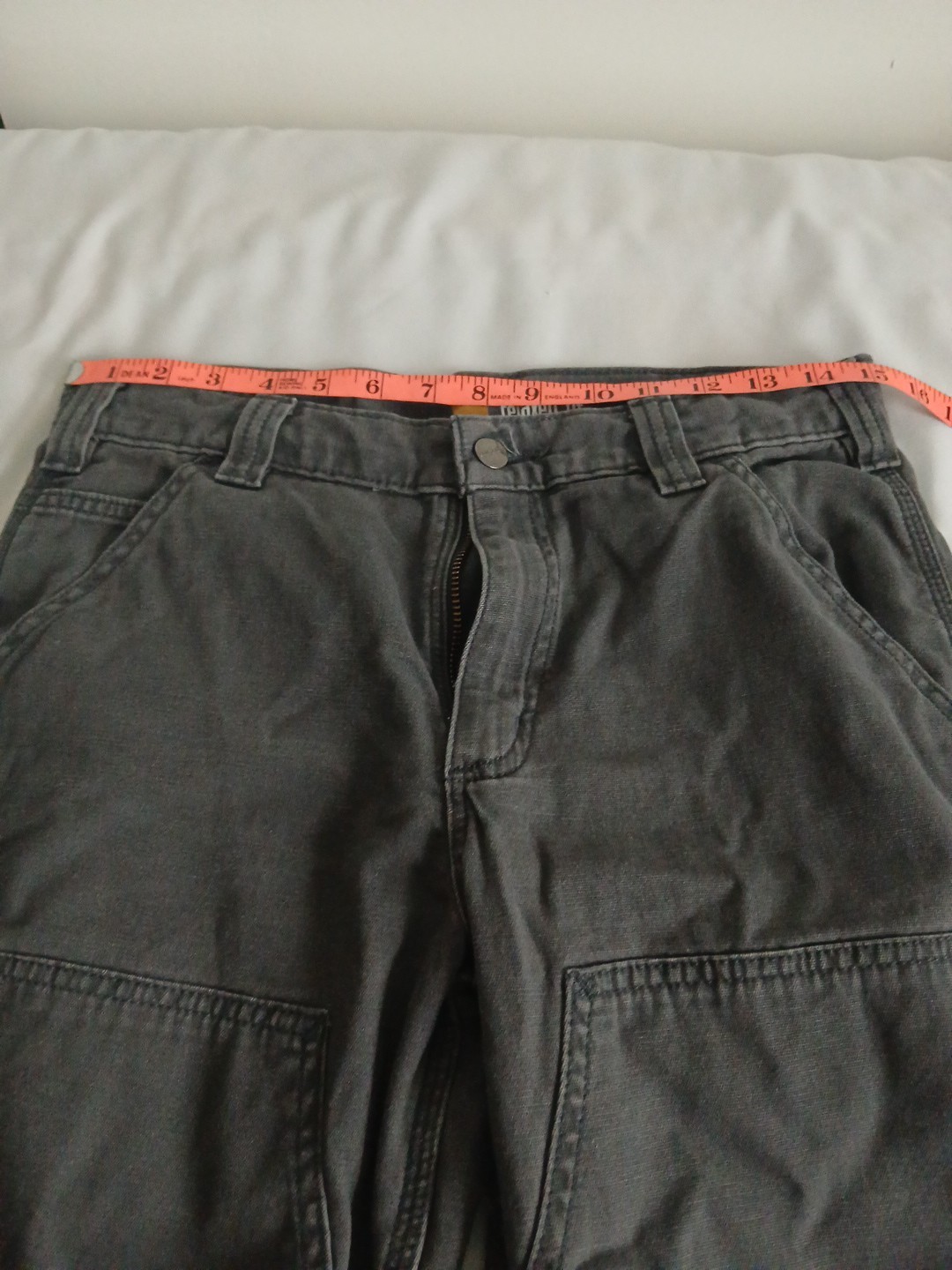 Carhartt Men’s Double Knee Relaxed Fit 30×29 Gray 102802 029