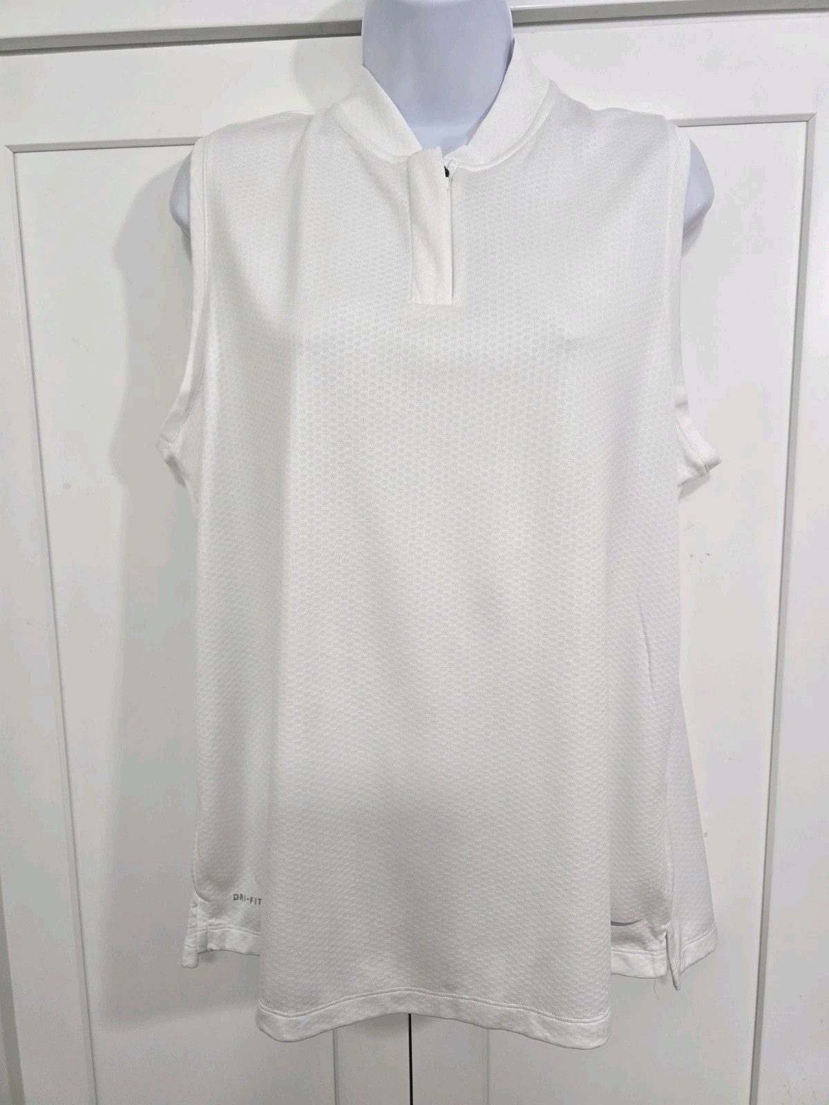 Nike Dri-Fit Womens Shirt Sz L Blue Mesh Running Top Long Slv Thumbholes