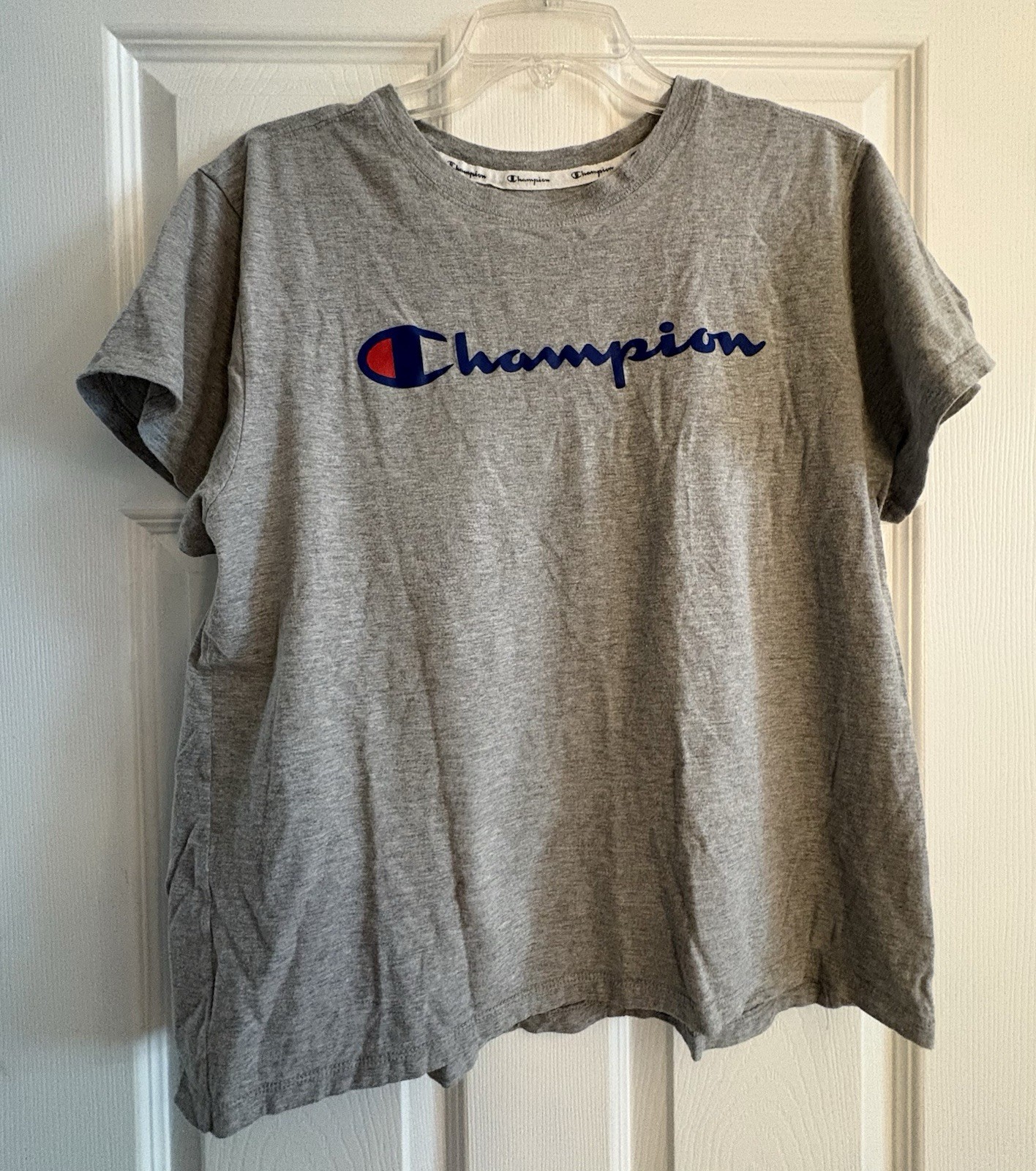 Champion Women’s Cotton Athletic Shirt Size XL Gray