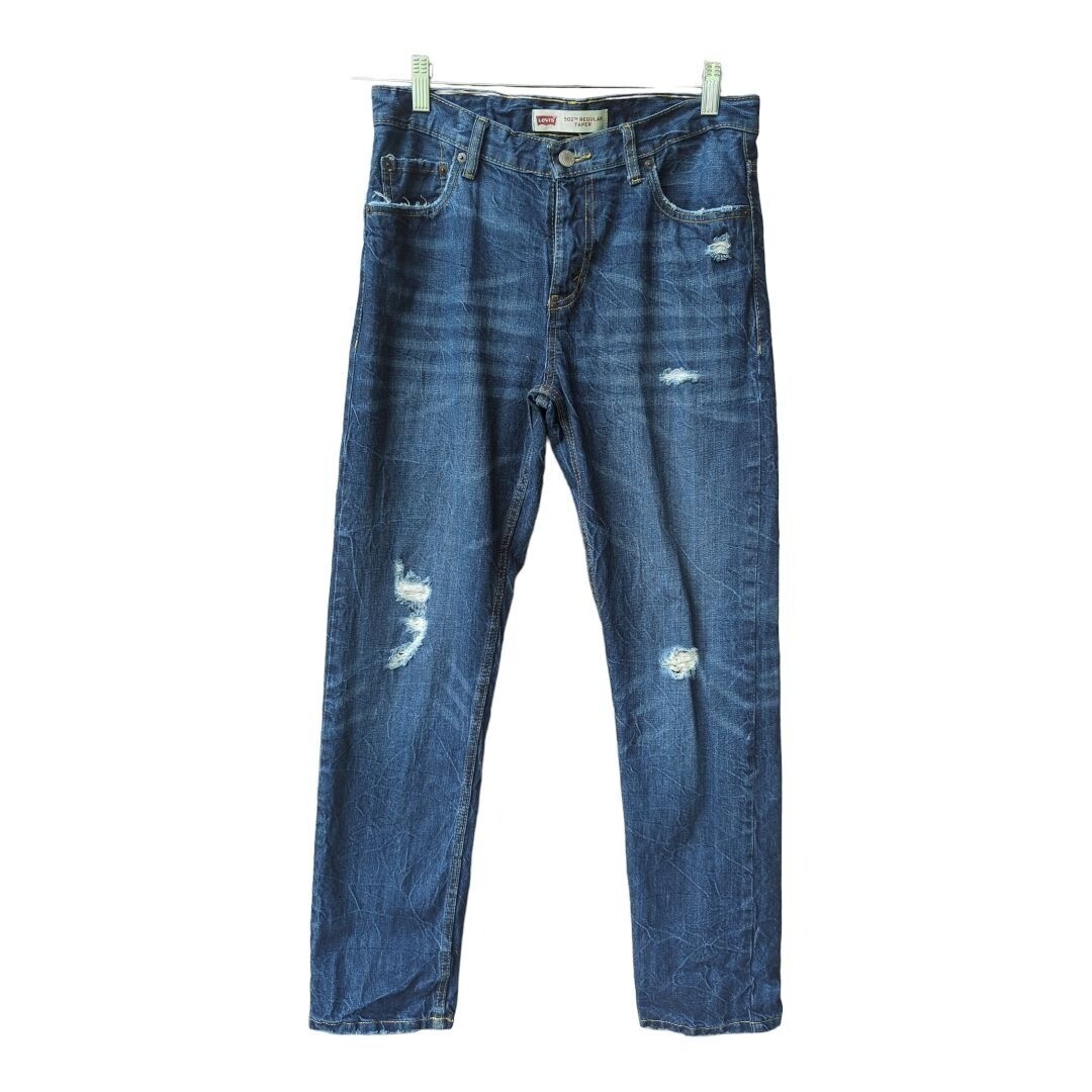 Levis 502 Regular Tapered Distressed Jeans Size 18 29X31