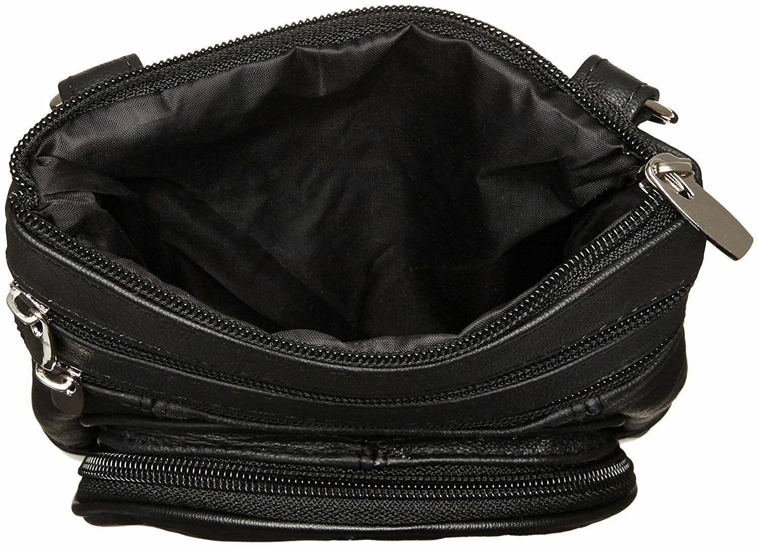 Real Leather Shoulder Bag Handbag Purse Cross Body Organizer Smart Phone Pockets