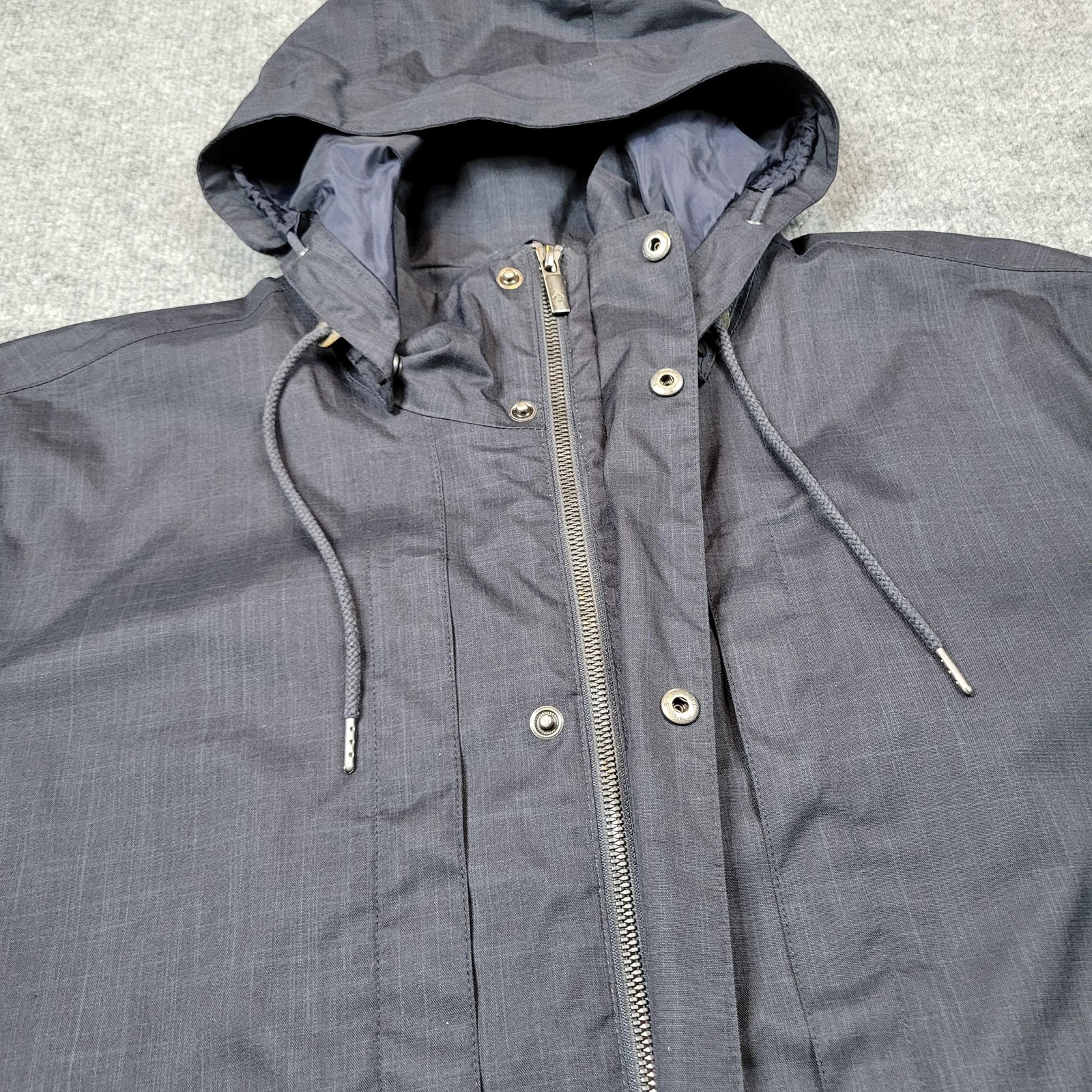 Columbia Jacket Mens Large Blue OmniTech Waterproof Hooded Coat Parka Shell Top
