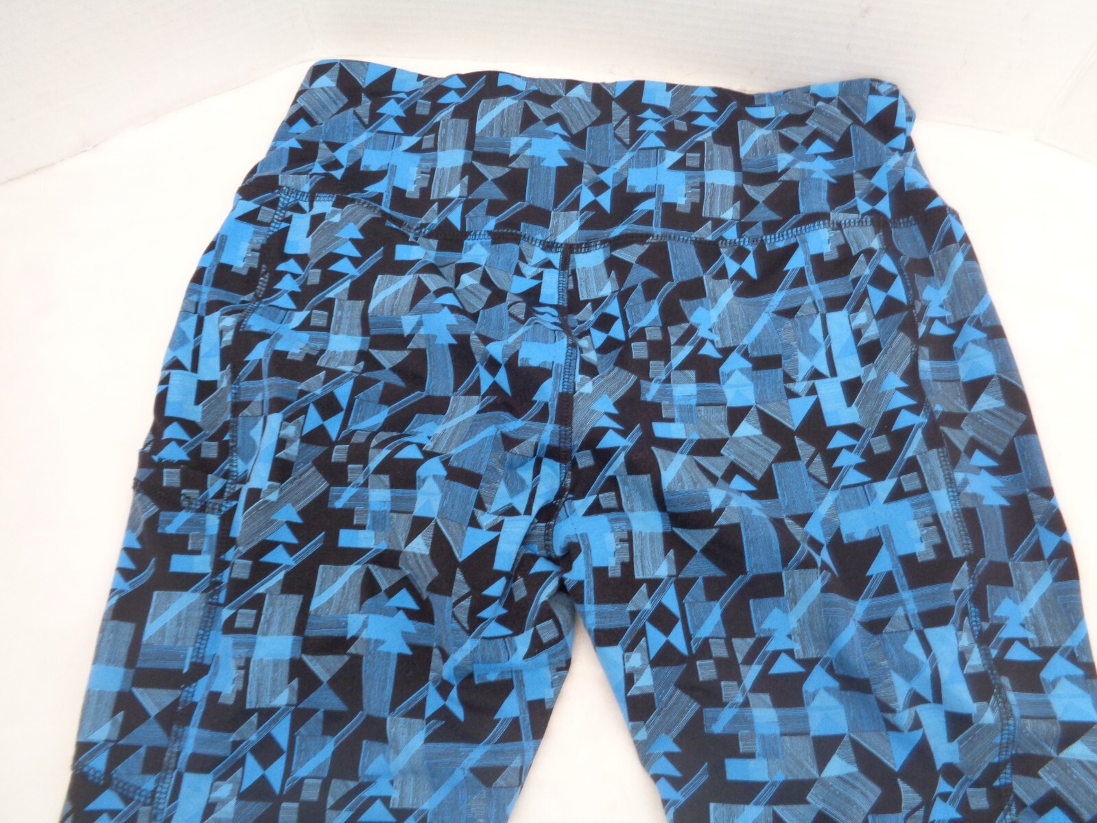 Crane Spandex Pants Women Large Blue / Black Design Active Spandex pants