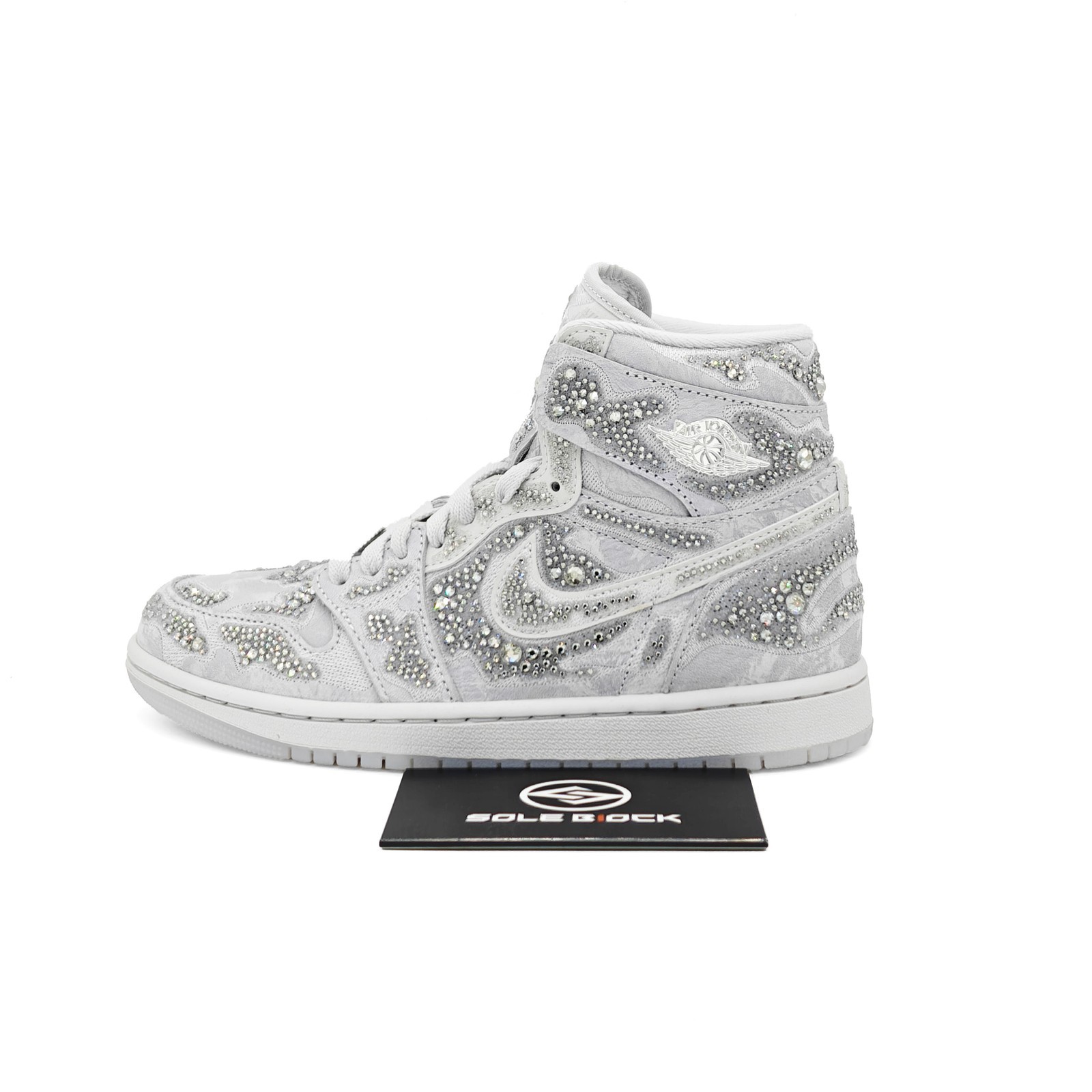 Swarovski x Air Jordan 1 High OG “Vast Gray” Womens HF6248-002