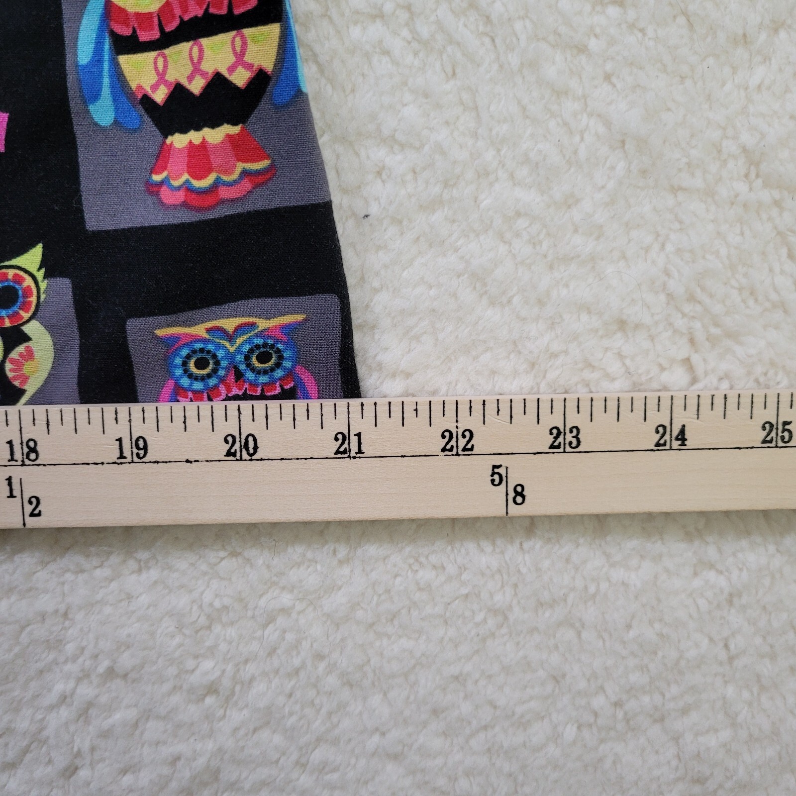 Scrub HQ Scrub Top Size M I Give a Hoot About a Cure Measurements in Pictures