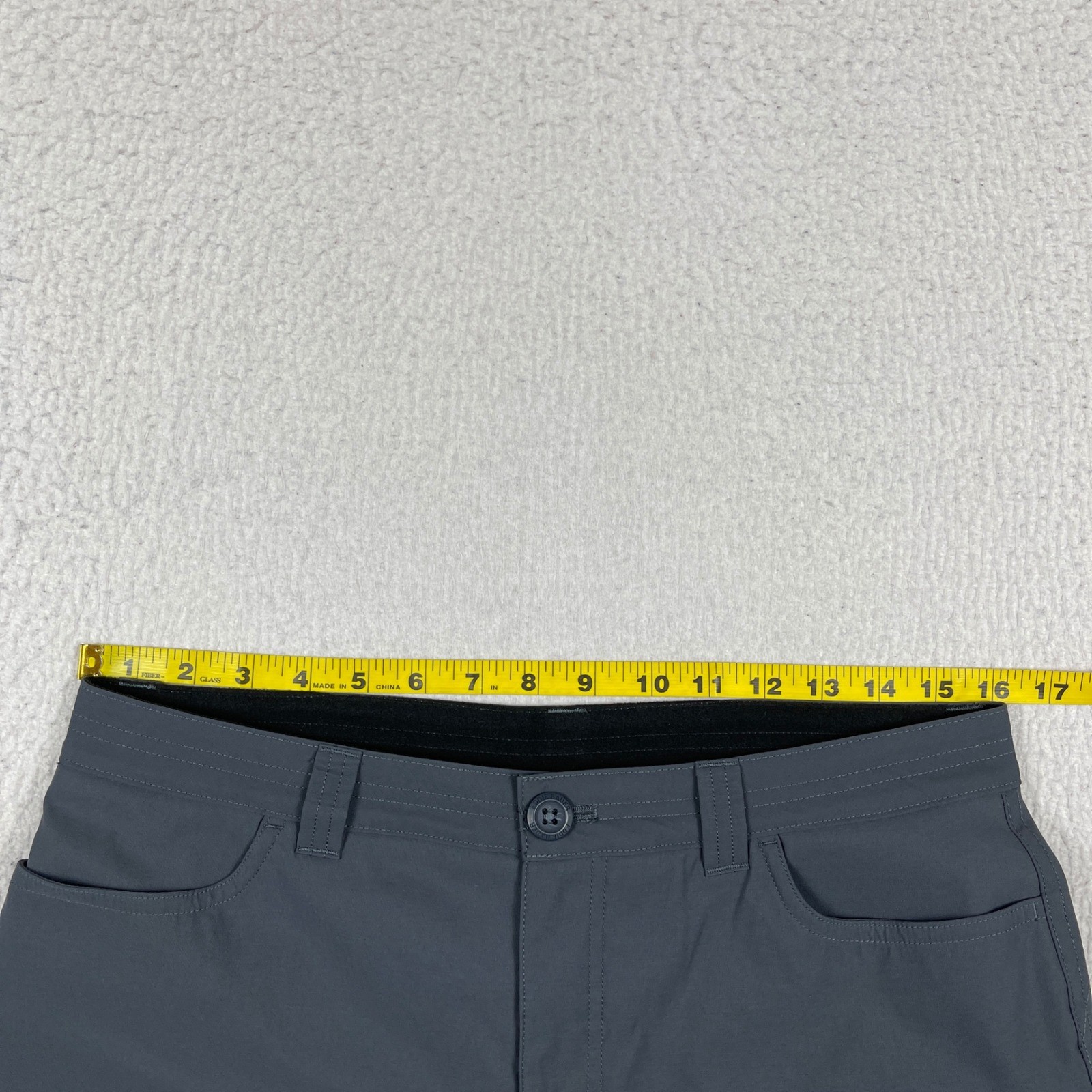 Eddie Bauer Fleece Lined Pants Womens 10 Gray Water Repellent Stretch Outdoor