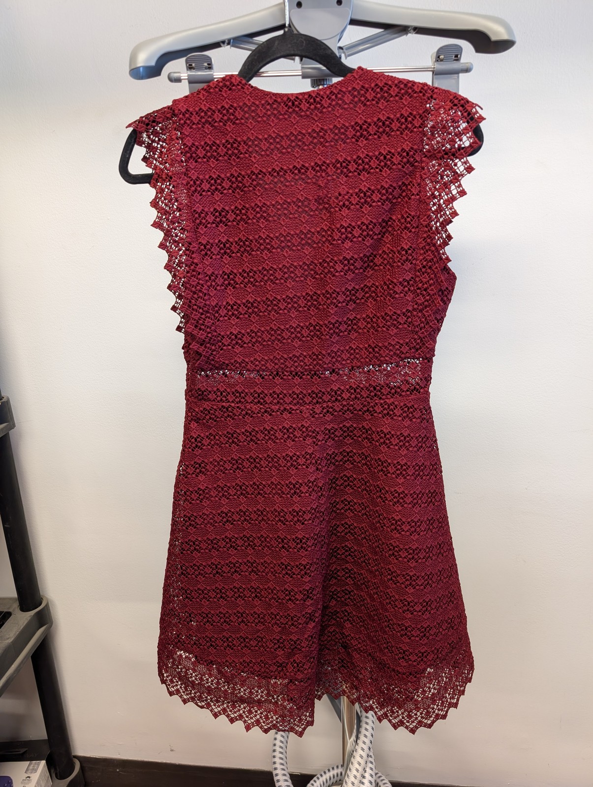 Sandro Paris Burgundy Lace Dress