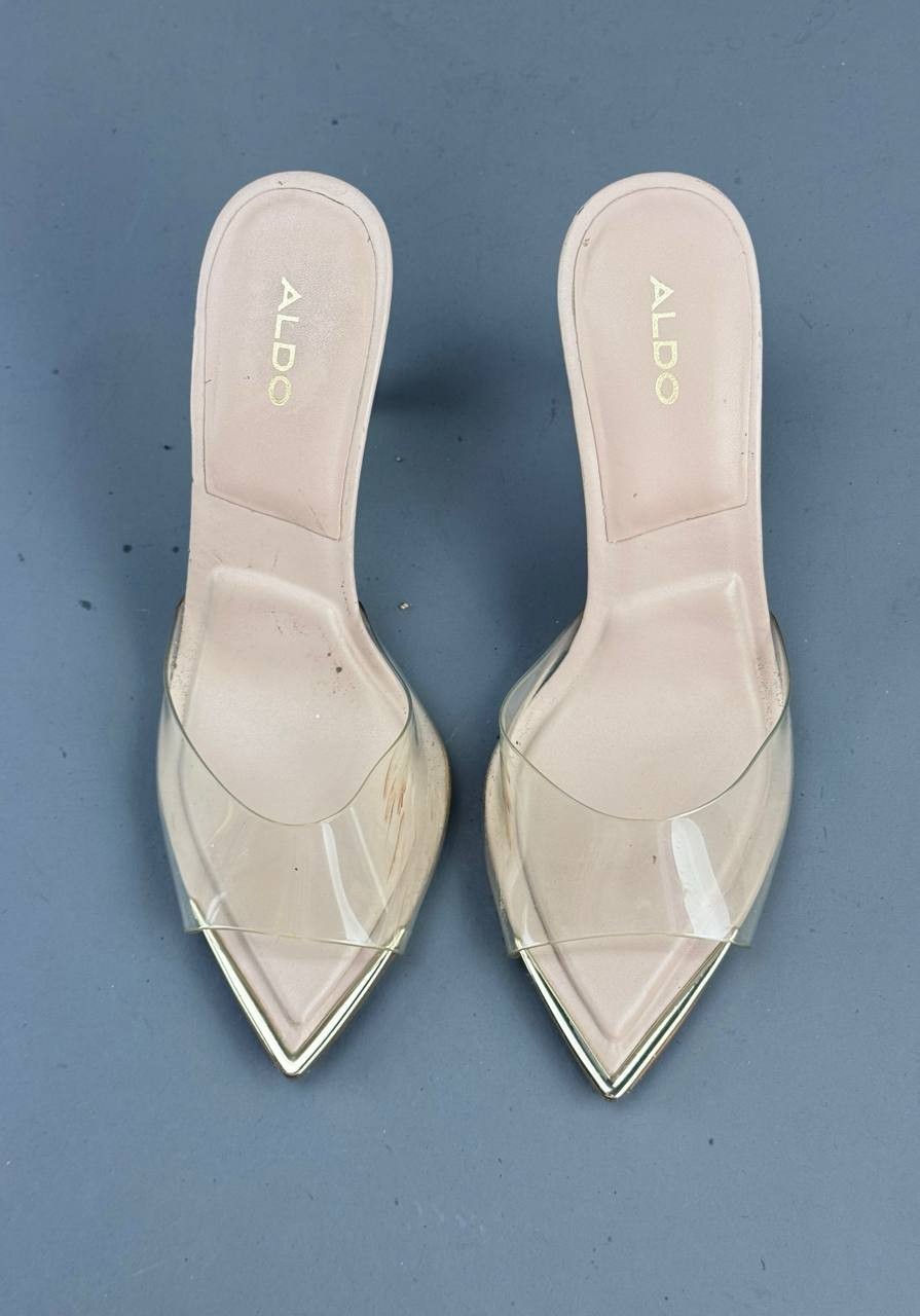 ALDO Annabrilden Bone Women’s Heeled Mules Beige Size 9