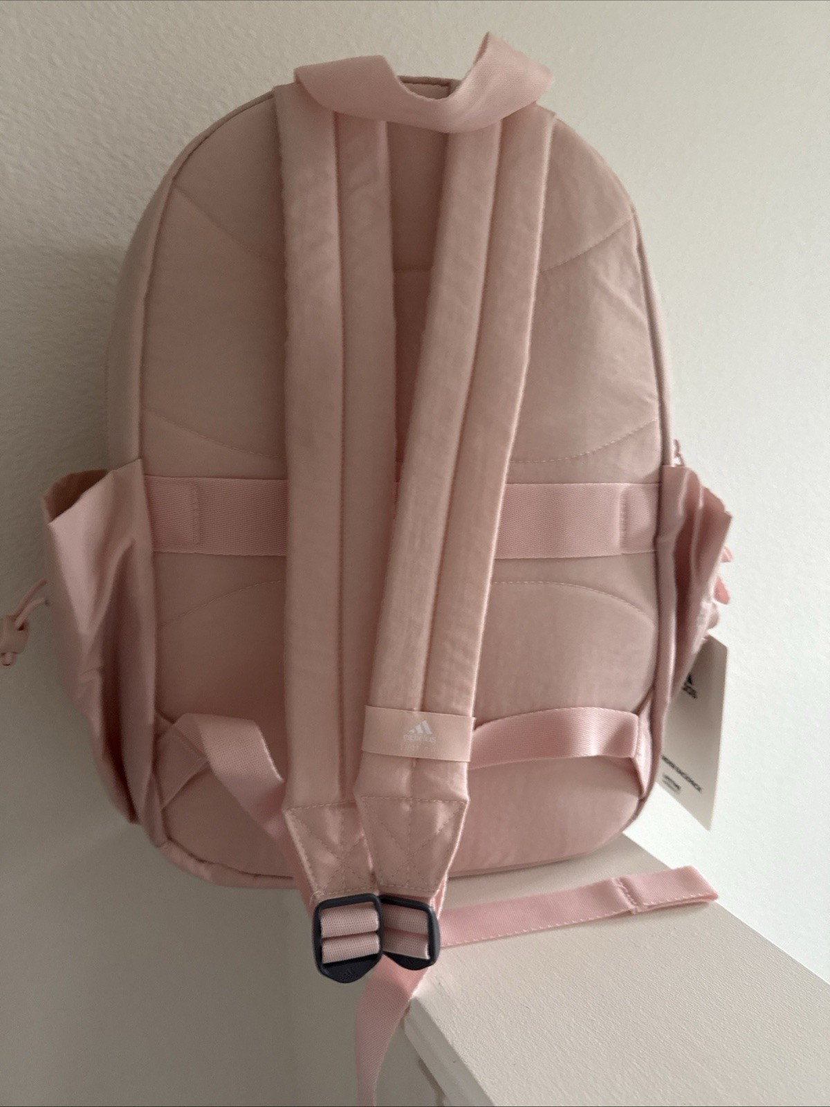 New! adidas Weekender Backpack Compact Lightweight Everyday Bag 19L | Sandy Pink