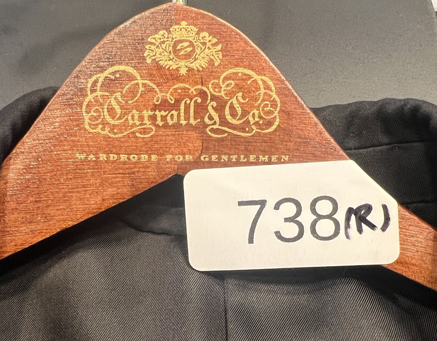 Hickey Freeman Tuxedo Jacket for Carroll & Co Mens 42R Wool Black Peak Lapel USA