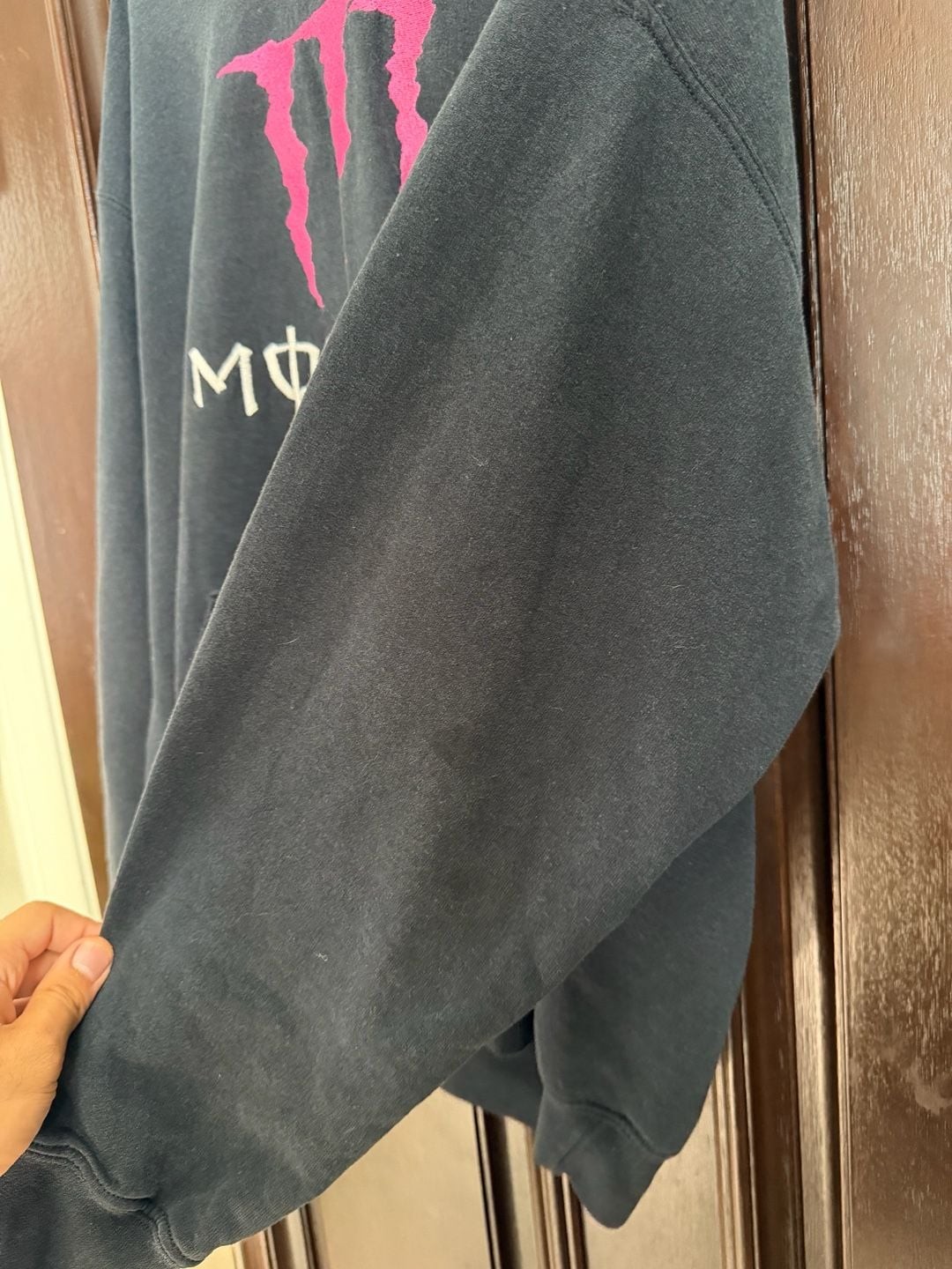 Vintage Monster Energy Pink Claw Logo Pullover Hoodie