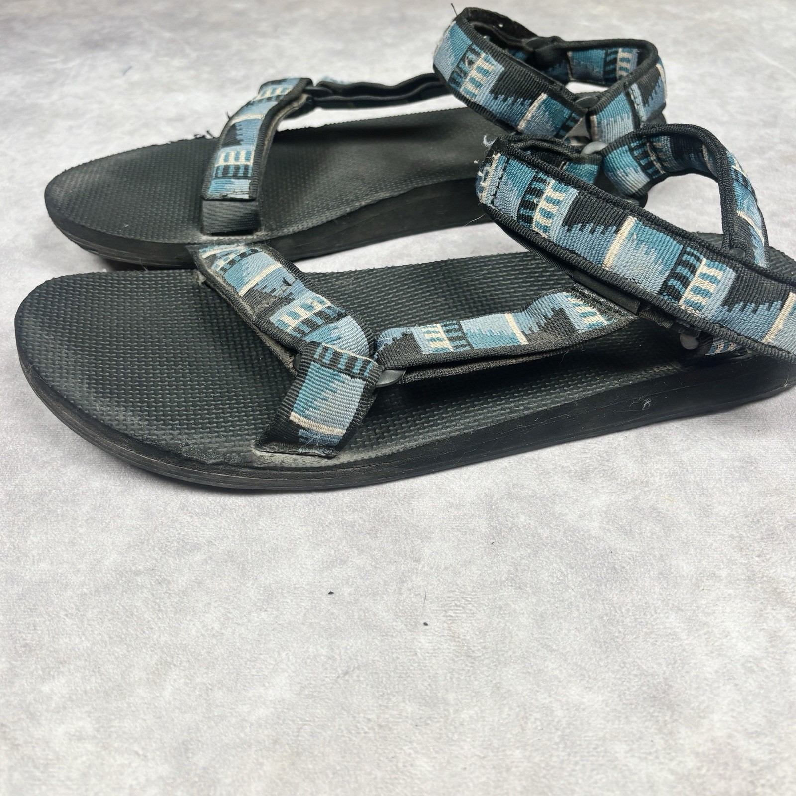 Lot of 2 Teva Men’s Original Universal Blue Red Green Hiking Sandals Sz 13