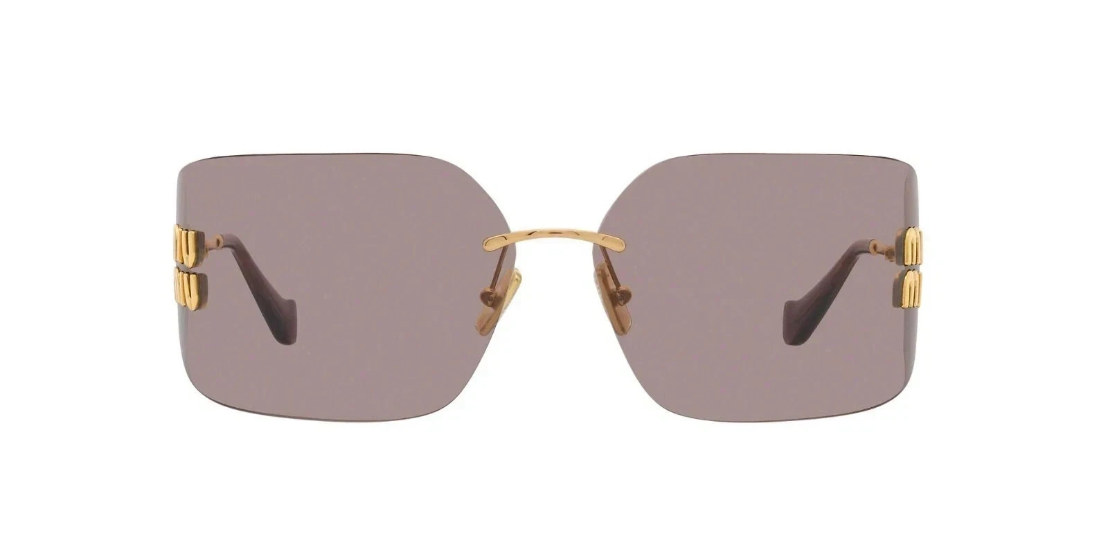 Miu Miu SMU 54YS Gold/Light Purple Brown (5AK0/6I) Sunglasses