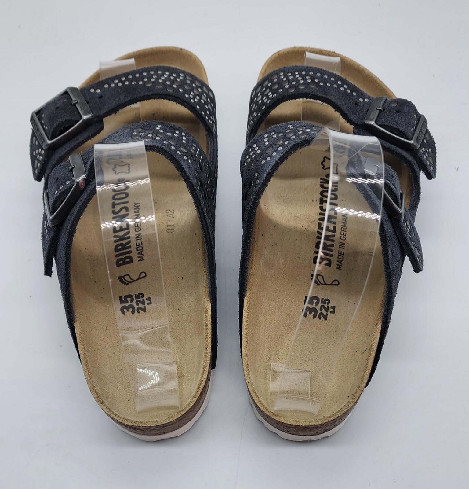Birkenstock INJECTED RIVETS ARIZONA Injected Gunmetal 35R BNIB 1012792 #940