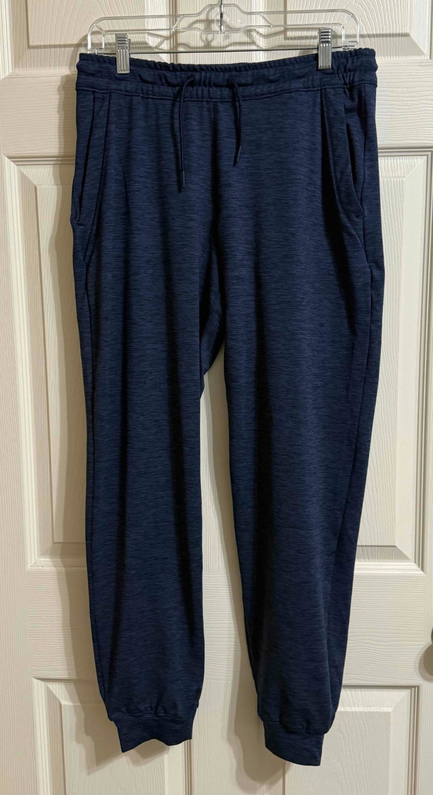 Columbia Women’s Joggers M (30W x 29L) Pull-On Navy Knit Pockets Drawcord EUC