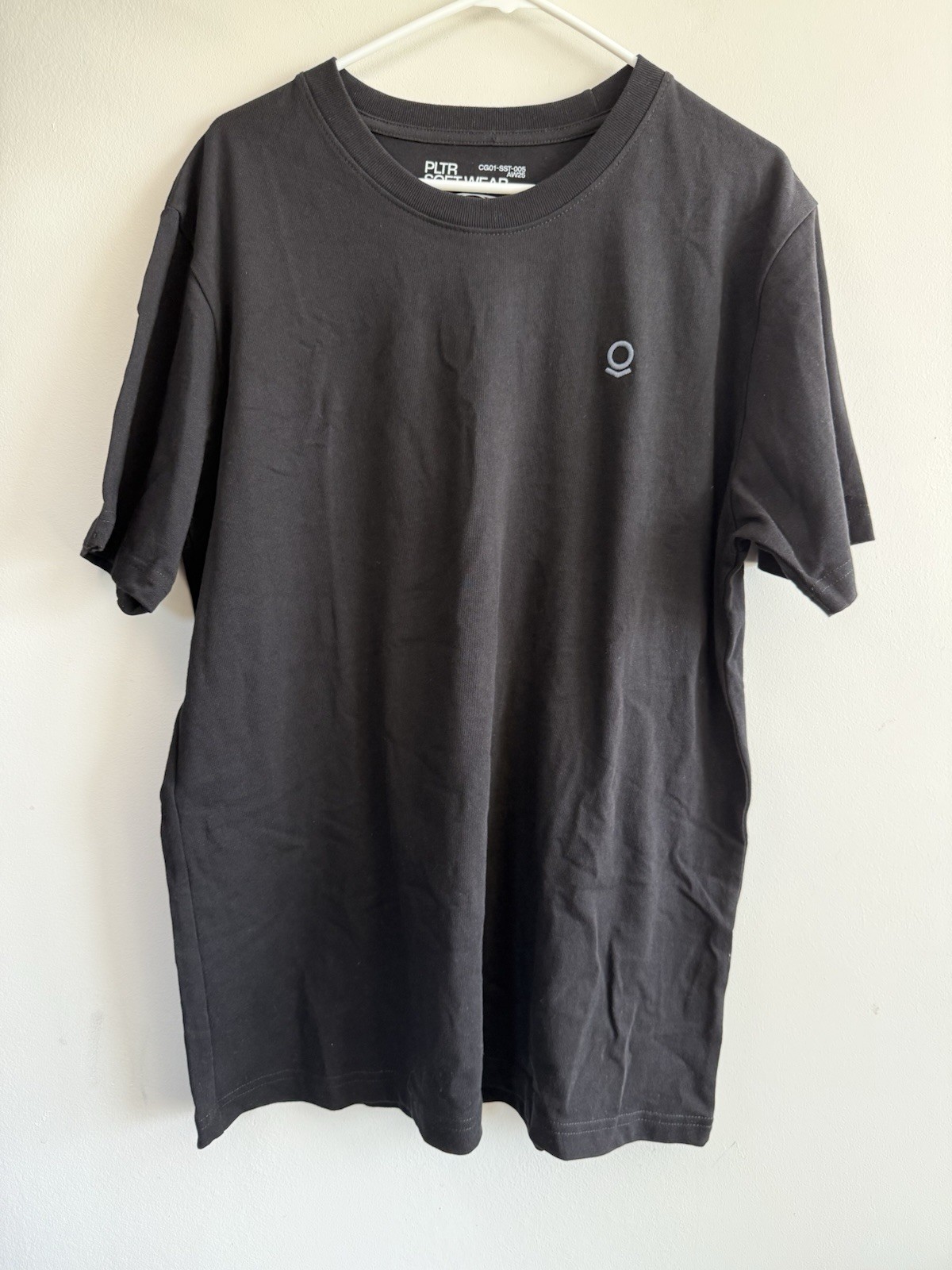 2003 PLTR Softwear Men’s Black Graphic Print Logo T-Shirt XL Crew Neck Cotton