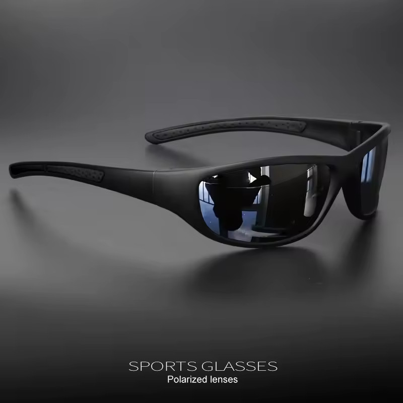 Polarized Wrap Around Sunglasses for Men Driving Fishing Cycling UV400