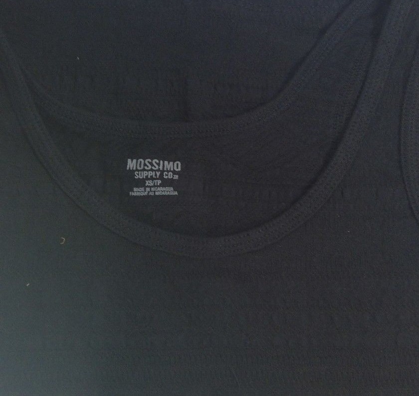 Set of 2 Women’s Black Mossimo Aztec Print Embossed Textured Tank Top