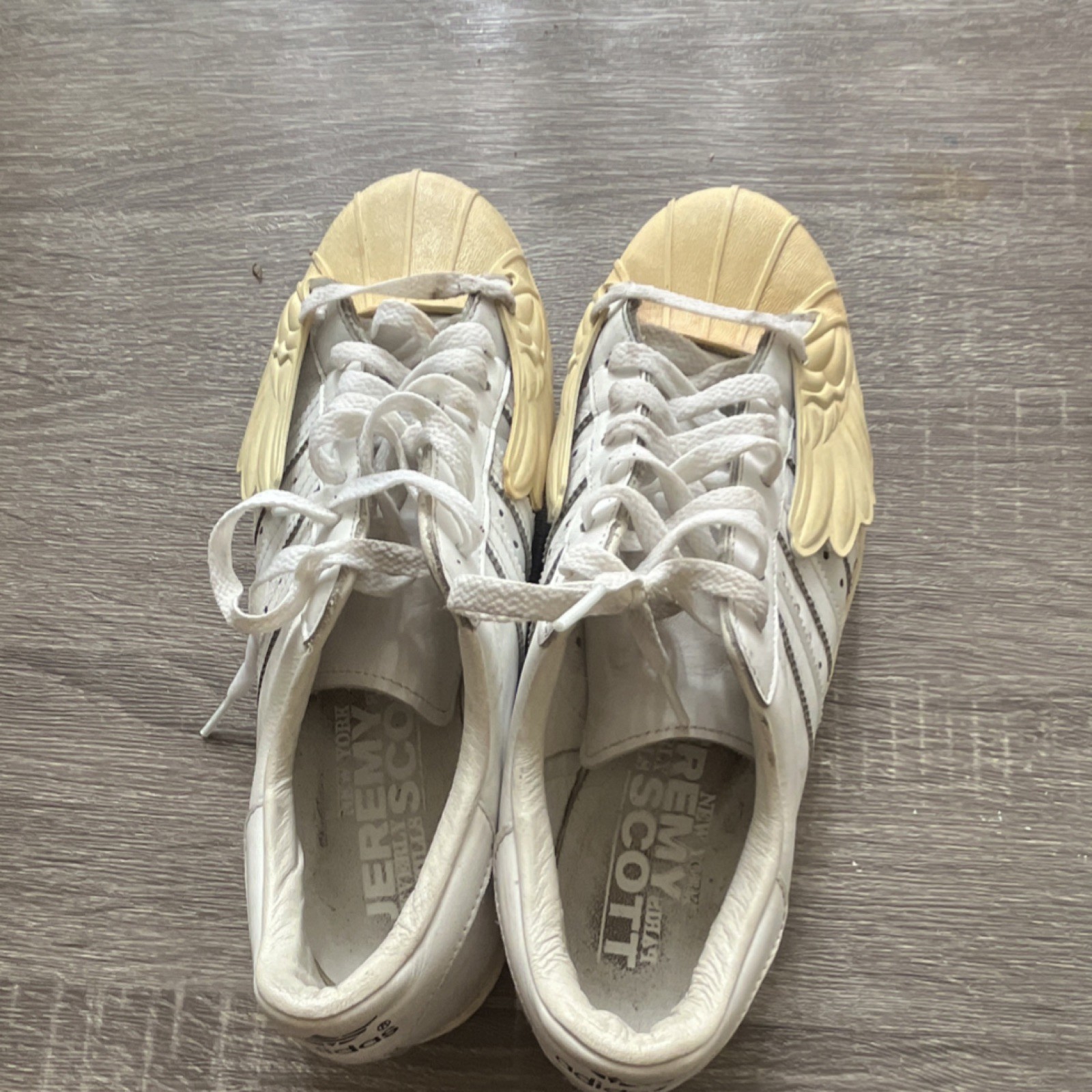 adidas Jeremy Scott Superstar Wings B26282 White Gold Men’s Sneakers