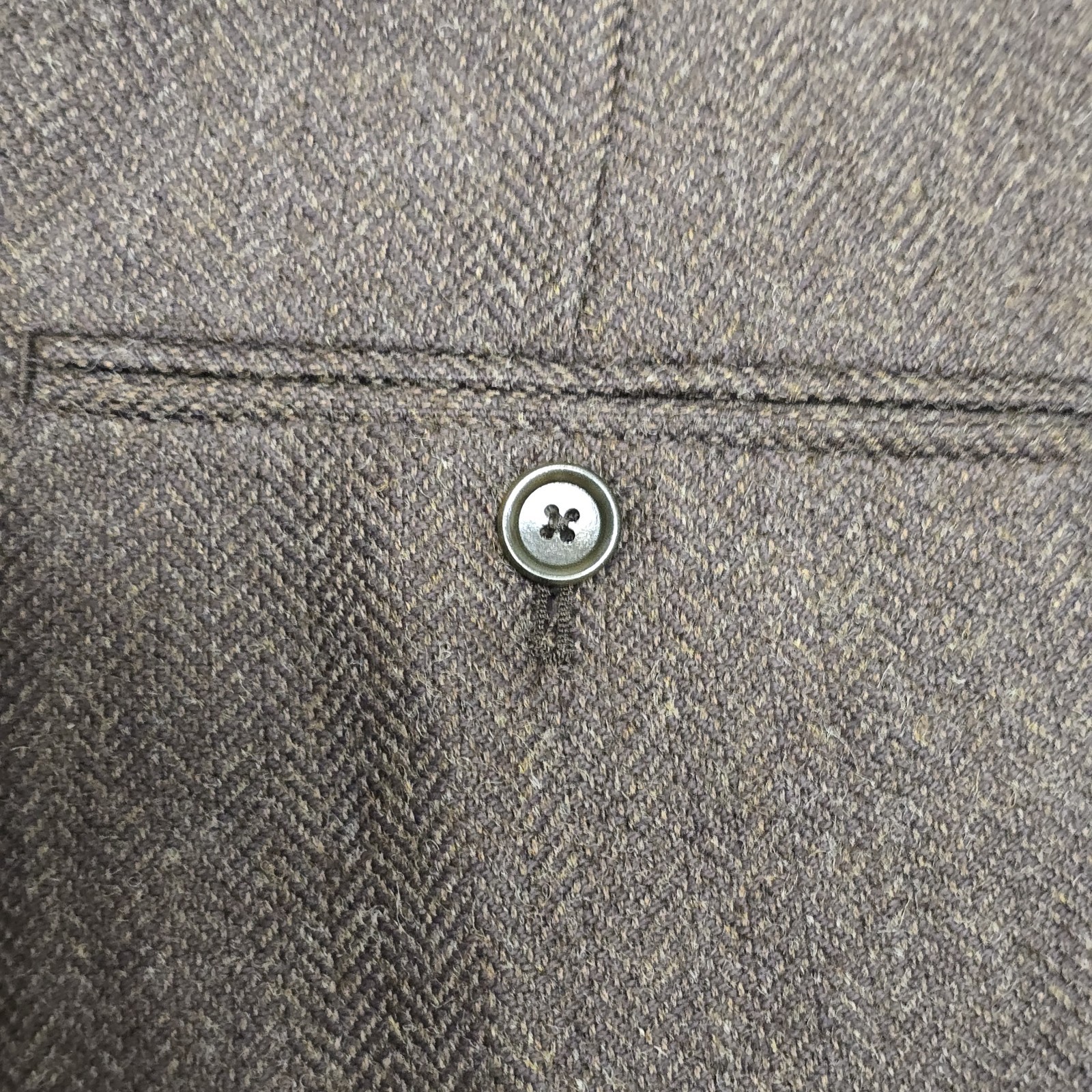 J.Crew x Moon Kenmare Tweed Pants 36×32 Brown Herringbone Worsted Wool Trouser