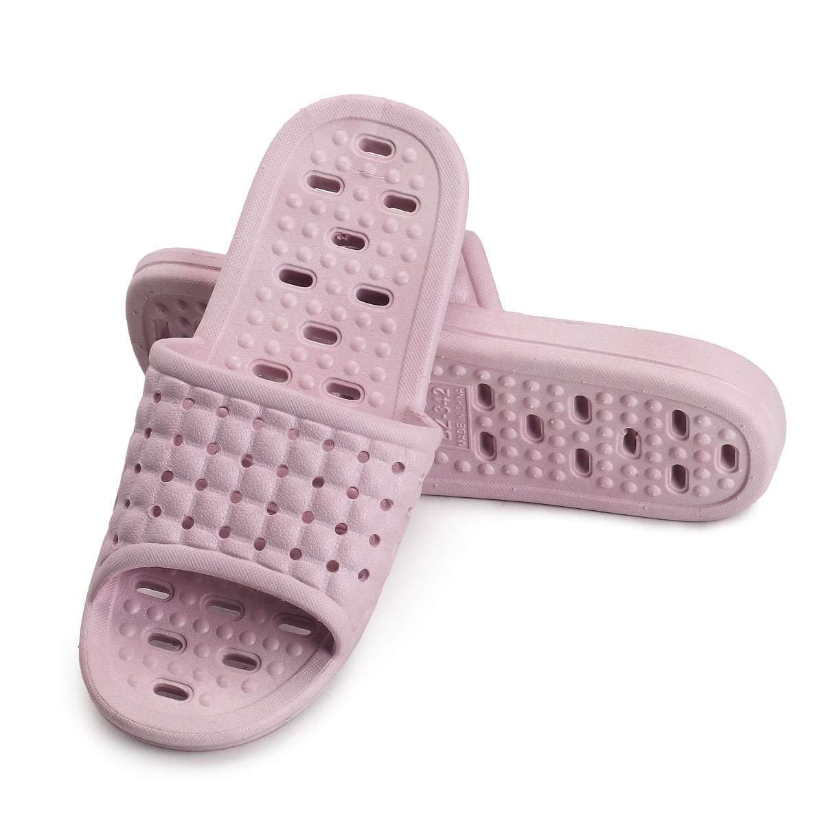 Unisex Shower Sandal Slippers w/ Hole Quick Drying Bathroom Gym Soft Sole shoes