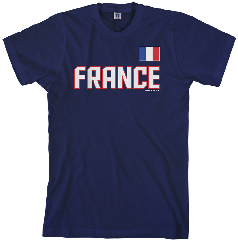 Threadrock Men’s France National Team T-shirt French Pride