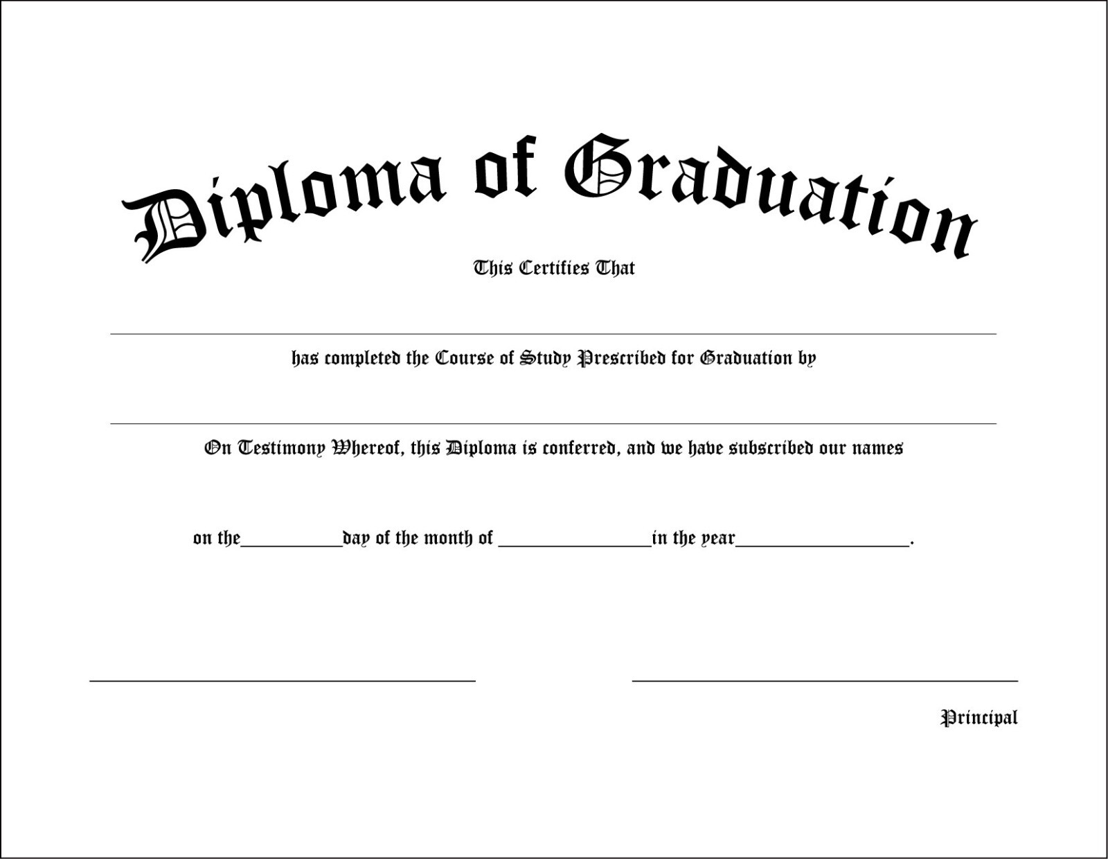 College/High School Diploma – Graduation Diplomas