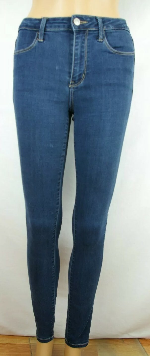 Bridge by Sly High Rise Skinny Dark Wash Denim Jeans Women’s Sz 27 Cotton Blend