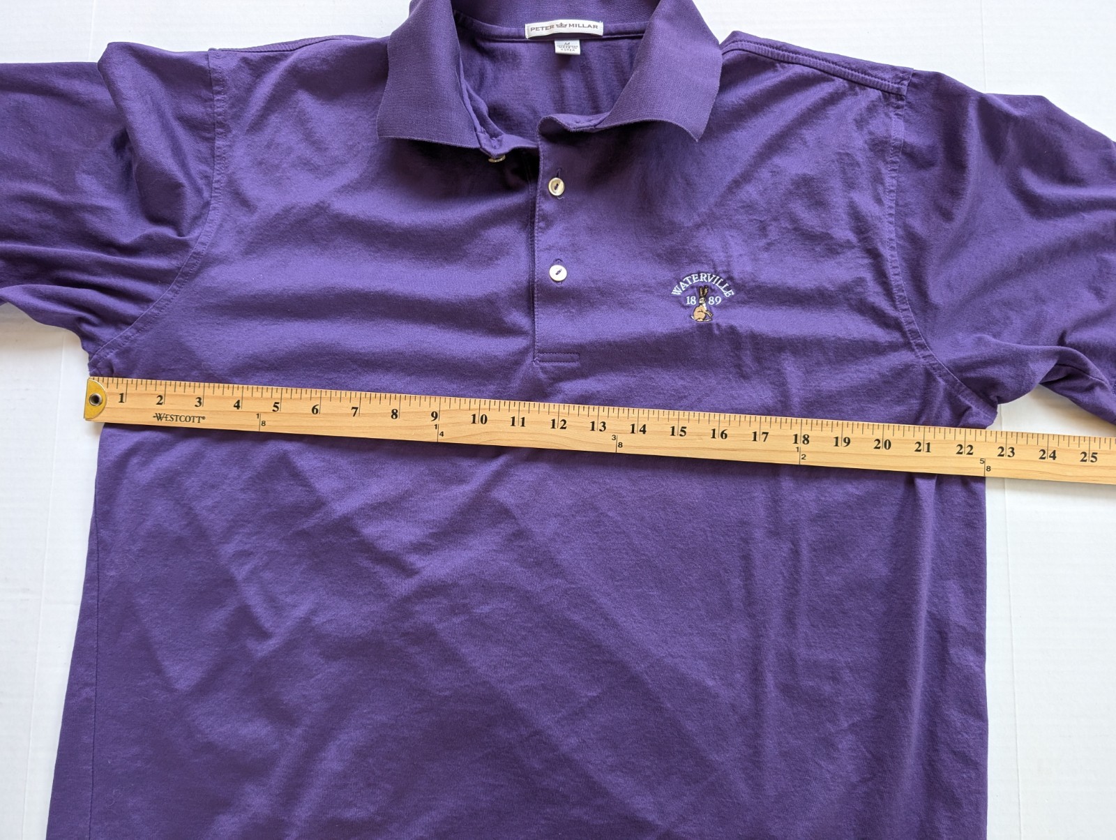 Peter Millar Waterville Golf Links Polo Shirt Mens Medium Purple Performance