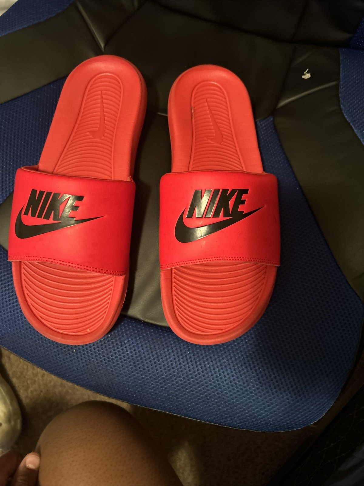 Nike VICTORI ONE Men’s Black White CN9675-005 Basic Active Slides Size 12